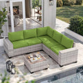 Outdoor Patio Furniture Set PE Wicker Rattan Outdoor Sectional Sofa by MuphyersPatioFurniture