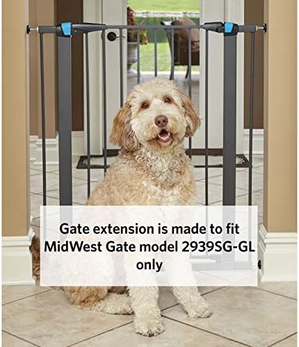 MidWest Homes for Pets 6" Wide Extension for 39" High Night Safety Glow Frame, Graphite - Image 3