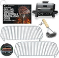 Stainless Steel Rack Set for Ninja Woodfire Outdoor Grill and Smoker with Waterproof Cooking Guide Accessory OG701 OG751 7-in-1 Wood Fire Electric Air Fryer Accessories, Dishwasher Safe by INFRAOVENS by INFRAOVENS