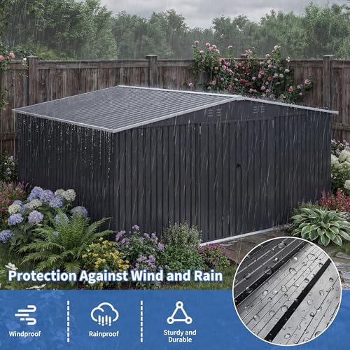 AirWire 12x14 FT Outdoor Metal Shed - Image 4