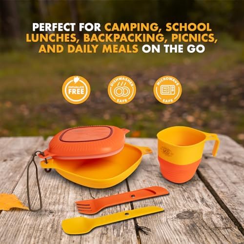 UCO Camping Mess Kit with Bowl, Plate, Collapsible Cup, and Switch Camping Spork - Image 6