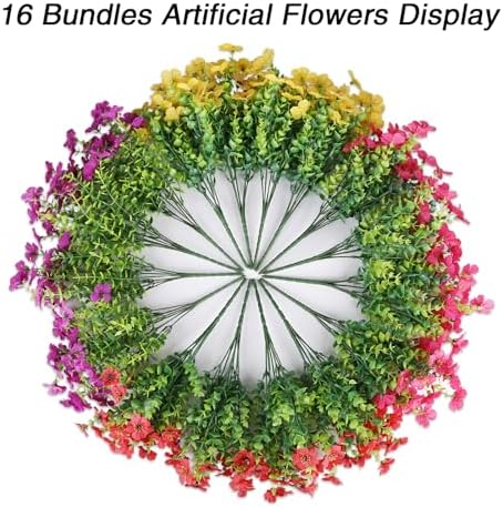 AGIRL Artificial Flowers Outdoor UV Resistant Fake Plant Garden Patio Decor - Image 6