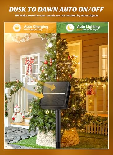 Brightown 2 Pack Solar String Lights Outdoor Waterproof, 80 FT 200 LED - Image 4