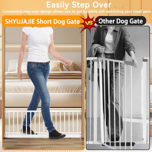 SHYUJAJIE Dog Gate for Small Dogs,18" Height Short Dog Gate - Image 5