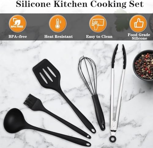 Wesqunie Camping Cooking Utensils Set, Cookware Set for Outdoor Hiking BBQ - Image 3