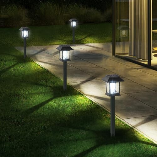 Greluna Solar Pathway Lights Outdoor,12 Pack Cool White 6000K Solar Lights, - Image 7