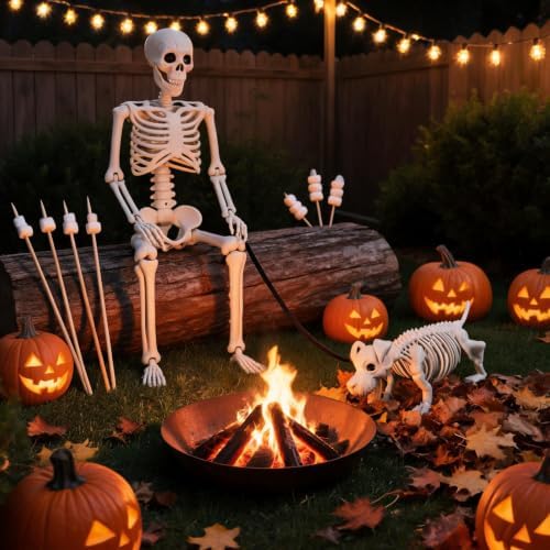 Human & Dog Skeleton Halloween Decorations Outdoor/Indoor - Image 2