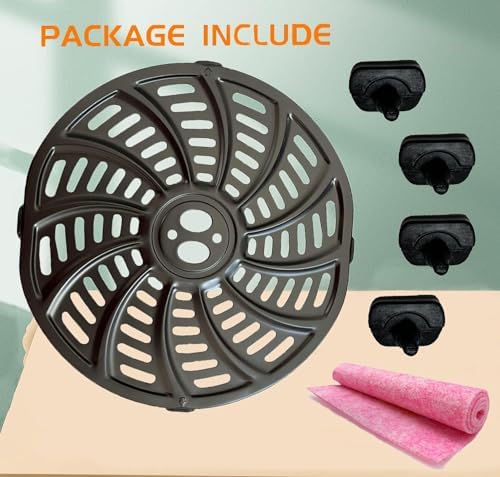 5QT Air Fryer Replacement Tray for Gourmia GAF556 Air Fryers, Upgraded Nonstick Air Fryer Grill Crisper Plate Pan Insert Grate Grid Shelf for Gourmia 5QT Air Fryers, Dishwasher Safe - Image 7