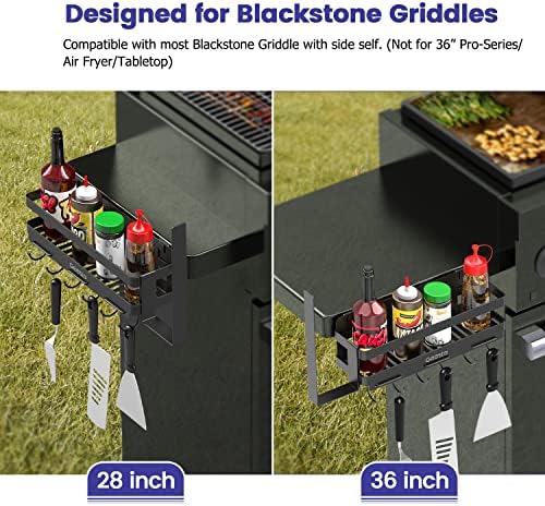 Geesta Upgraded Griddle Caddy for 28"/36" Blackstone Griddles, BBQ Accessories Storage Box with Paper Towel Holder - Image 3