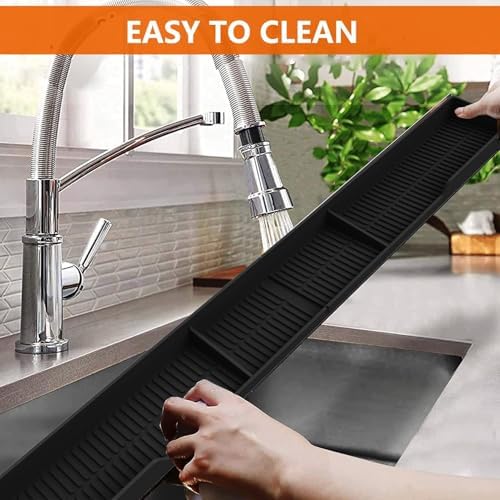 AWOKE Stove Top Shelf 30 Inch - Silicone Material Magnetic Shelf for Stove - 3 Functional Partitions Kitchen Spice Rack Organizer-Black,Kitchen Gadgets Storage Organization - Image 6