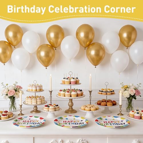 100 Pcs Disposable Birthday Party Tableware Set for 25 Guests - Image 6