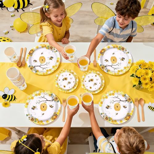 168 Pcs Bee Birthday Party Decoration Serves 24 ﻿ - Image 6