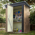 Devoko 5x3 FT Outdoor Storage Shed, Brown by DEVOKO
