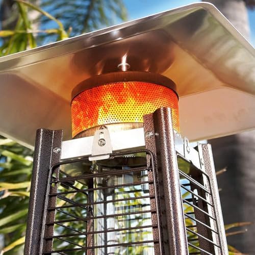 Patio Heater Glass Tube Replacement, 49.5 x 4" Replacement Parts with Ring, Outdoor Replacement Parts for 4-Sided Pyramid Heater, Glass Tube Model for GSH, BFC, HLDS01, WH-H90 - Image 7