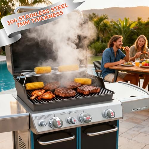 QuliMetal 19.5 Inch Grill Grates for Weber Genesis 300 Series - Image 6