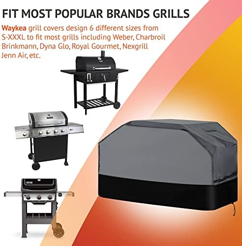 600D Oxford Heavy Duty BBQ Grill Cover 65Wx26Dx45H, Water Resistant - Image 4