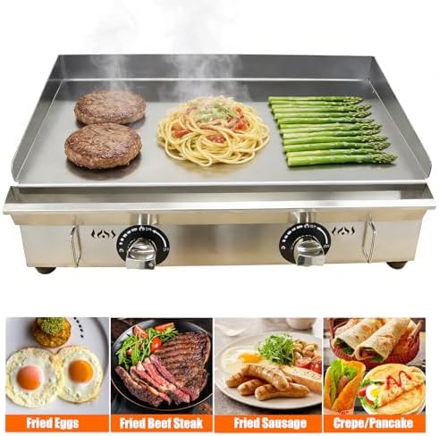 Commercial Countertop Griddle 2800Pa LPG Gas Grill Griddle - Image 4