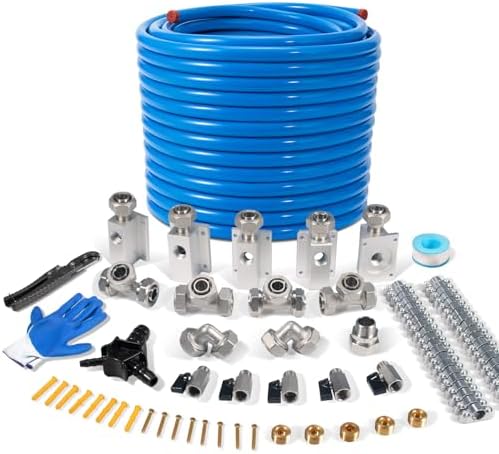 3/4"×100&200&300ft Shop Air Line Kit, Hdpe-Aluminum Rapid Air System by Unknown