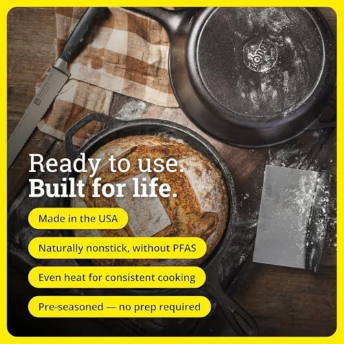 Lodge Cast Iron Combo Cooker, 3.2 Quart Deep Pot & 10.25 Inch Skillet Lid - Image 2