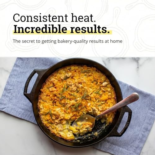 Lodge Pre-Seasoned Cast Iron Baker's Skillet, 10.25 Inches - Image 3