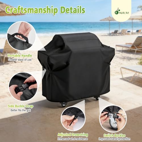 Grill Cover 57" for Cuisinart Propel + 4-Burner 3-in-1 Gas Grill - Image 4