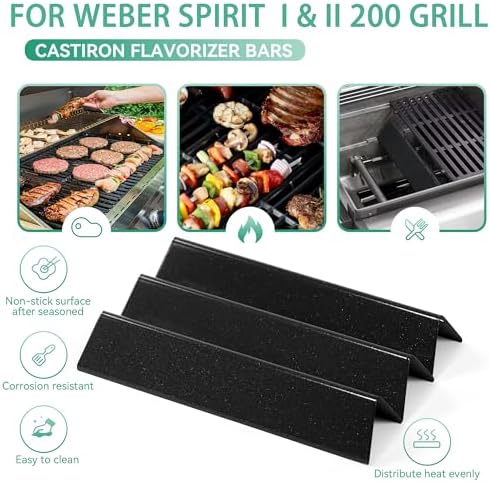 E210 7635 Flavorizer Bars Replacement Part for Weber Spirit I & II 200 - Image 4
