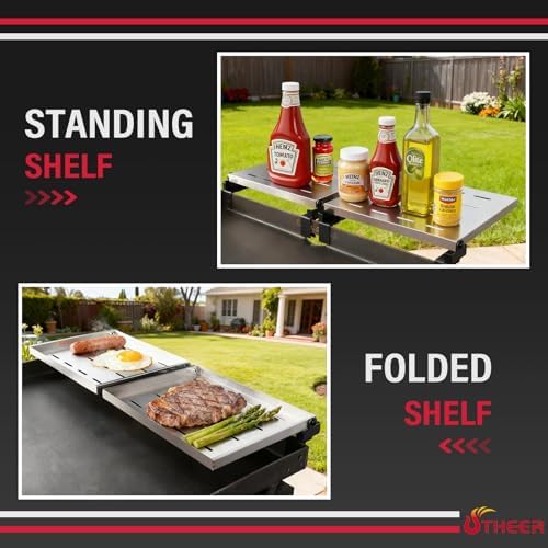 Utheer 28 Inch Warming Rack for Blackstone Griddle Accessories, 2-Pack - Image 4