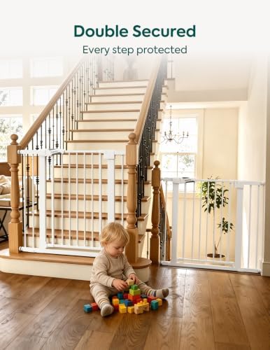 Babelio 26-40 in Baby Gate for Stairs No Drilling, Pressgurad, 2 Pack - Image 2