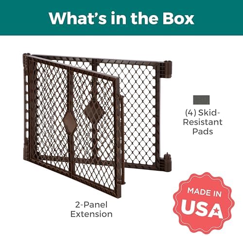 MyPet 2-Panel Extension for Petyard Passage: Made in USA. Freestanding. Increases Play Area up to 34 sq. ft. (26" Tall, Espresso) - Image 3