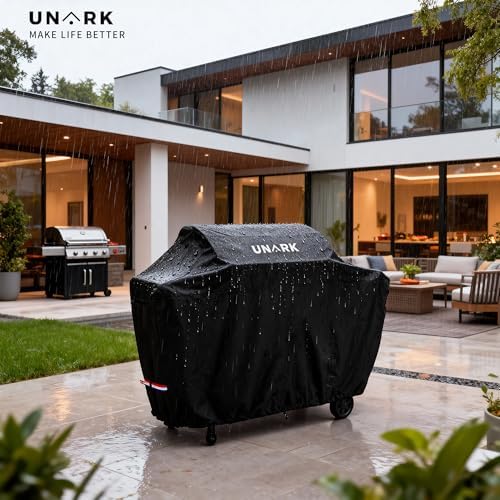 Extra Large Grill Cover for Outdoor Grill 72 Inch, Gas Grill Covers Heavy Duty Waterproof BBQ Covers for Outside, All Weather Protection Grill Cover 72 Inch 72" L x 27" W x 47" H Black - Image 6