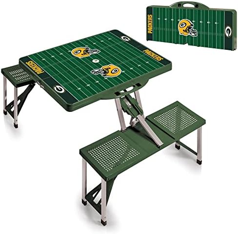 Picnic TIME NFL Football Field Folding Picnic Table, Camping Table, Outdoor Table with Umbrella Hole - Image 5