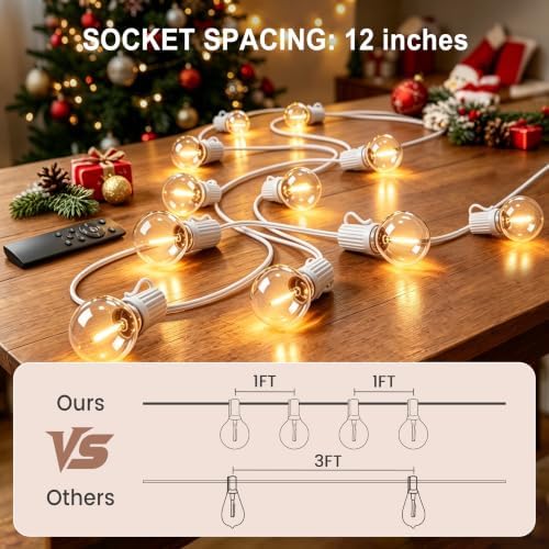 Outdoor-String-Lights with Remote 75FT Waterproof lights for Outside Patio - Image 6