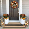 OJIA Fall Front Door Mat 27.5"x43", Striped Outdoor Rug Porch Decor by OJIA