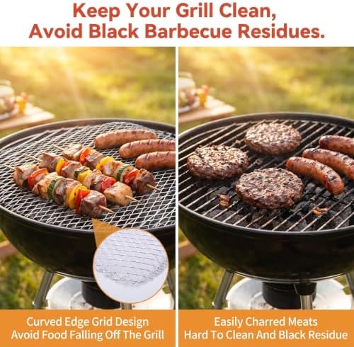 20Pcs Disposable Grill Topper 16x12In Non-stick Aluminum Mesh BBQ Grill Mat - Image 6