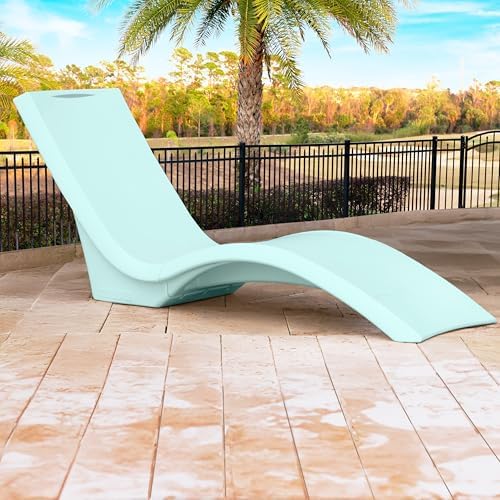 Step2 Vero Pool Lounger, Outdoor/Indoor Waterproof Patio Furniture, Pool Lounge Chair, Use in Pools Up to 12-Inches of Water or Poolside Ledge, Made of Durable Plastic, Weighted, Julep - Image 2