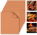 WIBIMEN Grill Mats for Outdoor Grill, Copper 7pcs Grill Mat by WIBIMEN