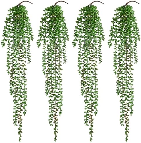Waipfaru 8Pcs Artificial Hanging Plants for Outdoors, Fake Vines Greenery by Waipfaru