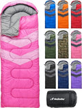 MalloMe Sleeping Bags for Adults Cold Weather & Warm - Backpacking Camping Sleeping Bag for Kids 10-12, Girls, Boys - Lightweight Compact Camping Essentials Gear Accessories Hiking Sleep Must Haves by MalloMe