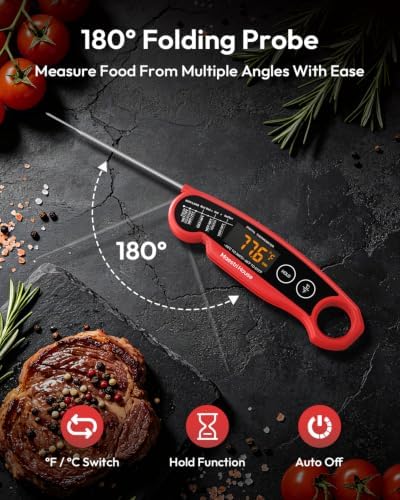 Maestri House Rechargeable Meat Thermometer, 1-Second Instant Read, IP65 - Image 6