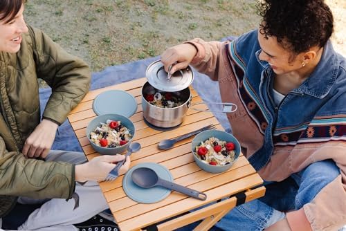 Stanley Wildfare Go 14-Piece Stainless Steel Prep & Cook Set | 1.65 qt Saucepan with Fold & Lock Handle | Bowls, Utensils, Cutting Board | Camping Essentials for Your Camp Kitchen | BPA-Free - Image 5