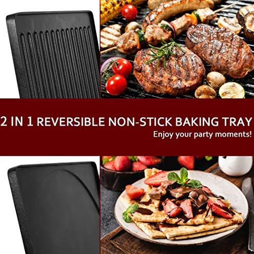 CUSIMAX Raclette Grill Electric Grill Table Portable 2in1 Korean BBQ Grill - Image 2