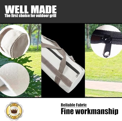Grill Tool Storage Bag, Grill Accessories Storage, Grill Utensil Storage for Outdoor Camping Barbecue. Can Hold BBQ Tools up to 18", ‌‌Gifts for Men and Dad. - Image 4