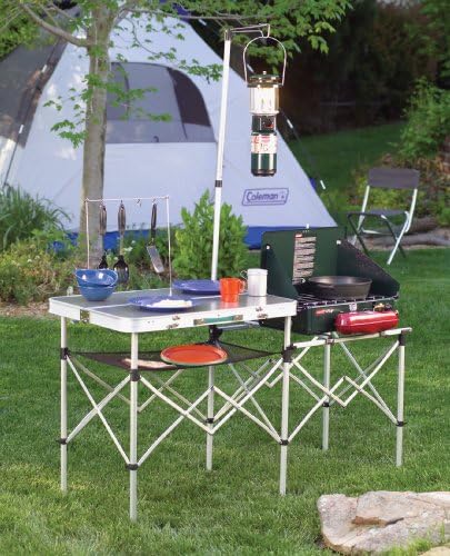 Coleman Pack-Away Portable Camp Kitchen, Outdoor Folding Kitchen with Food Prep Area, Great for Camping, Tailgating, Grilling & More - Image 5