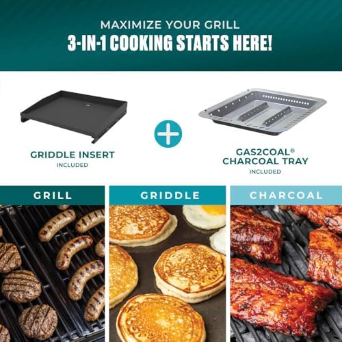 Charbroil Pro Series with Amplifire Infrared Technology 4-Burner Propane Gas Grill Cabinet with Side Burner, Black - 463281024 - Image 3
