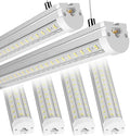 Phiwicsh 8FT U Shape 125W Integrated Tube Bright LED Light, 6500K Clear White, 20000LM - Flush Mount/Hanging Linkable LED Ceiling Lights for Garage, Plug&Play, 6 Pack by Phiwicsh