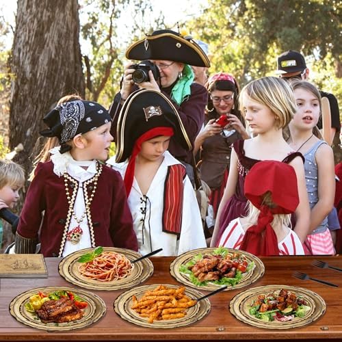 100 Pcs Disposable Pirate Tableware Set for 25 Guests - Image 4