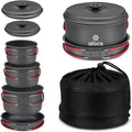 ALOCS Camping Cookware Set Camping Gear Compact Camping Pots and Pans Set by Alocs