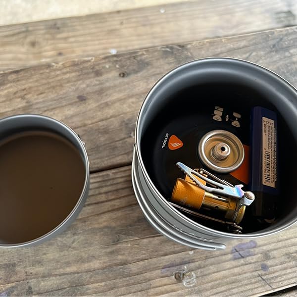 Maxi Titanium Pot 1100ml with Frying Pan Lid – Lightweight Outdoor Camping Cooking Set - Image 2