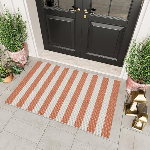 OJIA Outdoor Mat Orange Outdoor Rug 3'x5' Fall Welcome Mats for Front Door - Image 5
