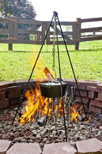 Lodge Adjustable Steel Campfire Cooking Tripod, 40-60 Inches - Image 5